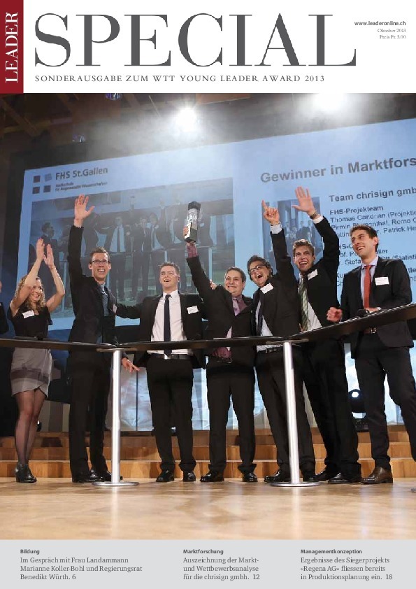 WTT Young Leader Award 2013