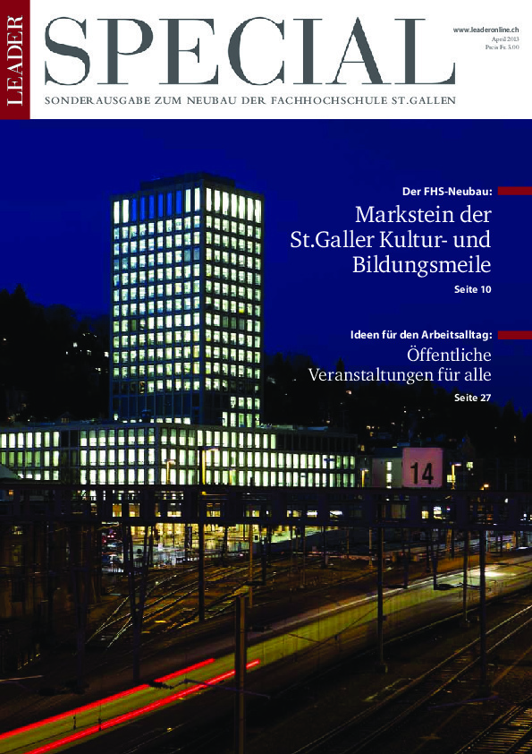 Fachhochschule   St.Gallen 2013