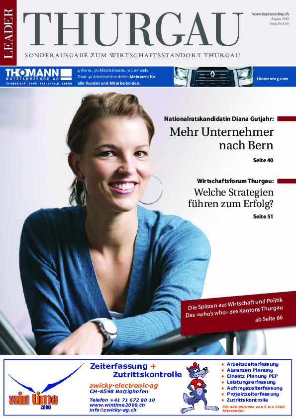 Wirtschaftsstandort  Thurgau 2015