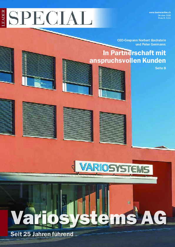 SPECIAL Variosystems AG 2018