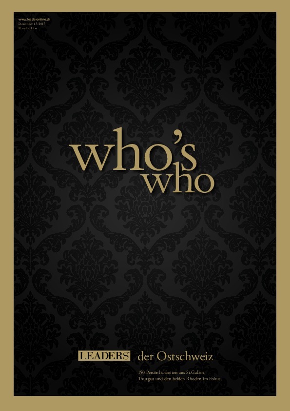 Who's who der Ostschweiz 2013