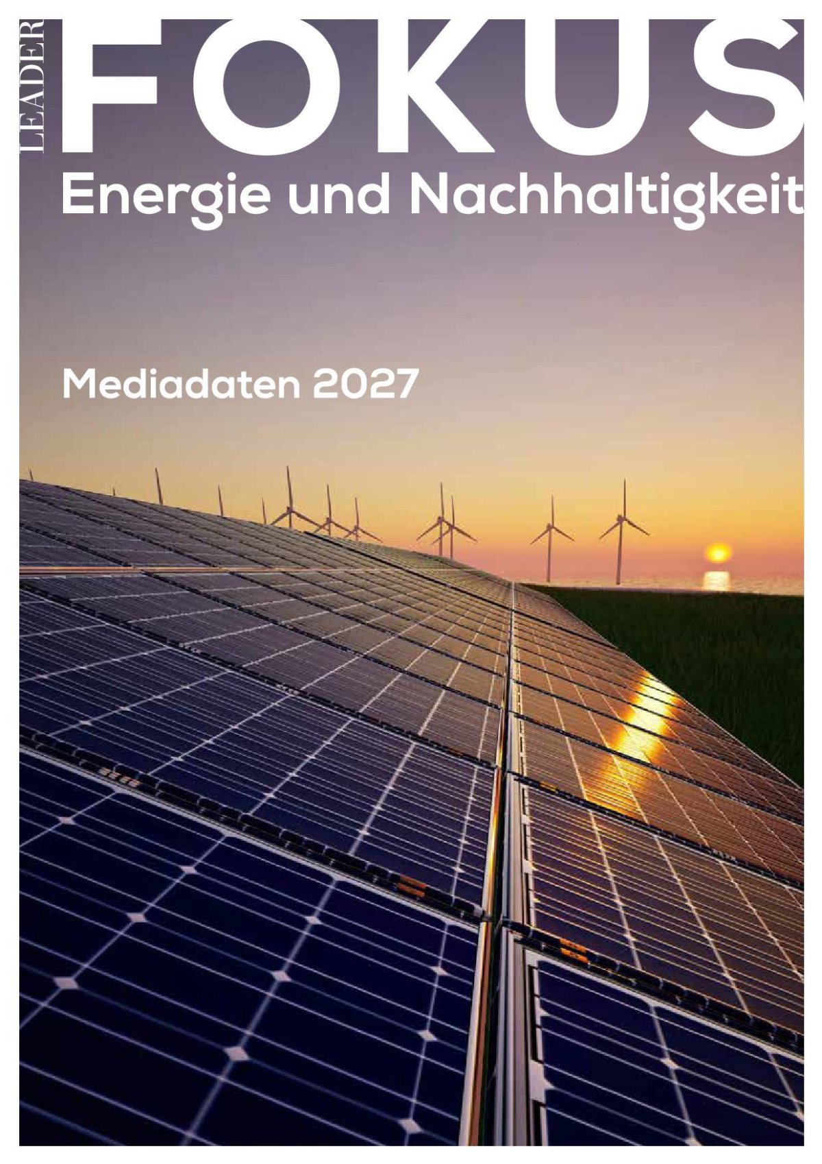 Fokus Energie und Nachhaltigkeit 2027