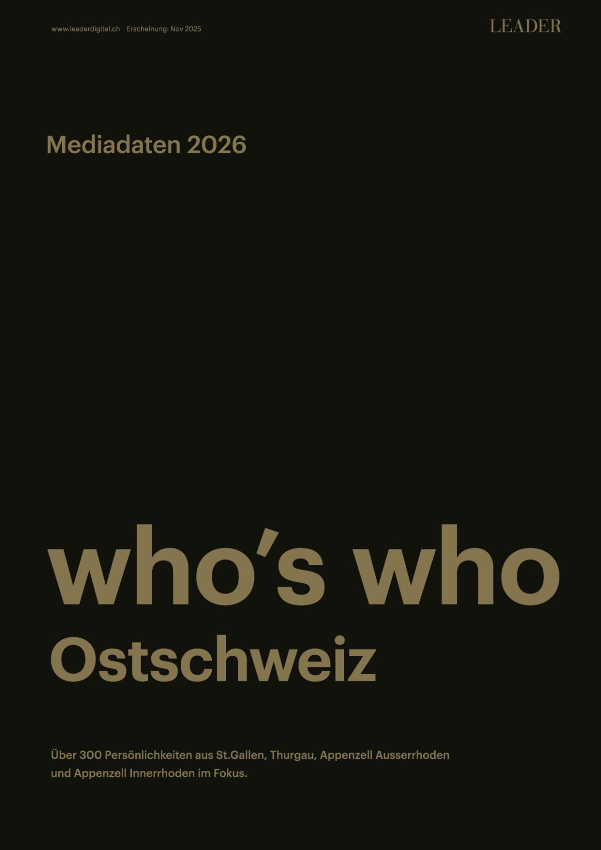 who's who der Ostschweiz 2026